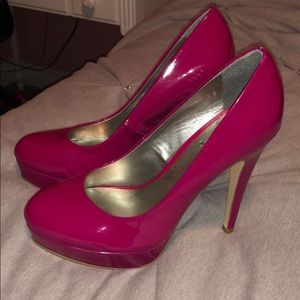 Guess pink high heels